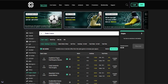 Grosvenor Rugby Betting